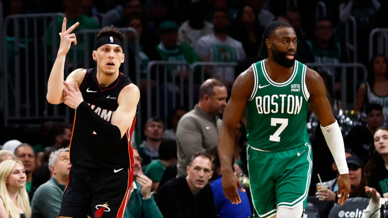 Heat set franchise playoff record with 23 3-pointers in Game 2 win.