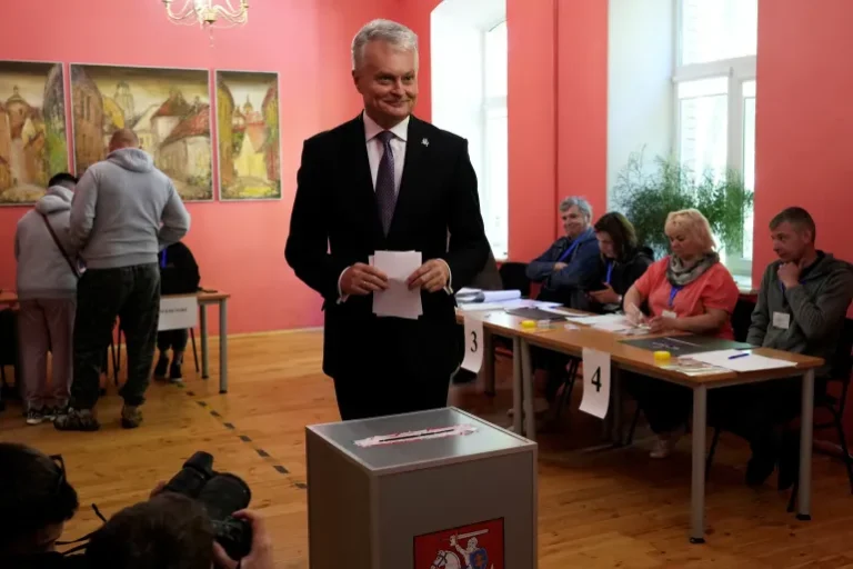 Lithuania’s Nauseda wins first round of presidential election