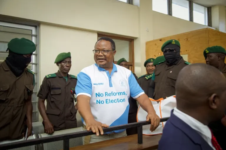 Tanzanian opposition leader makes defiant appearance at treason trial